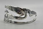 Zilveren Art Nouveau armband dubbele kraanvogel.2024/Z38, Nieuw, Ophalen of Verzenden, Zilver, Zilver