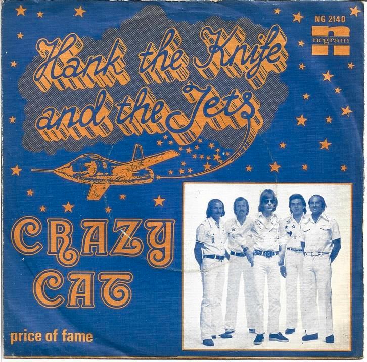 Hank de Knife and the Jets - Crazy Cat uit 1976, Cd's en Dvd's, Vinyl Singles, Gebruikt, Single, Pop, 7 inch, Verzenden