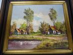 A5176 Schilderij mooi Boeren Stilleven R. Wolters, Antiek en Kunst, Kunst | Schilderijen | Klassiek, Ophalen of Verzenden