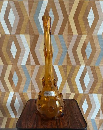 Vintage sierfles glaskunst Verrerie d'Art BENDOR France beschikbaar voor biedingen