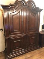 Strakke Italiaanse Barok wandkast Noten, Ophalen, Gebruikt, Barok, 200 cm of meer