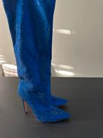 Glitter laarzen maat 39, Kleding | Dames, Schoenen, Ophalen of Verzenden, Zo goed als nieuw, Blauw, Hoge laarzen