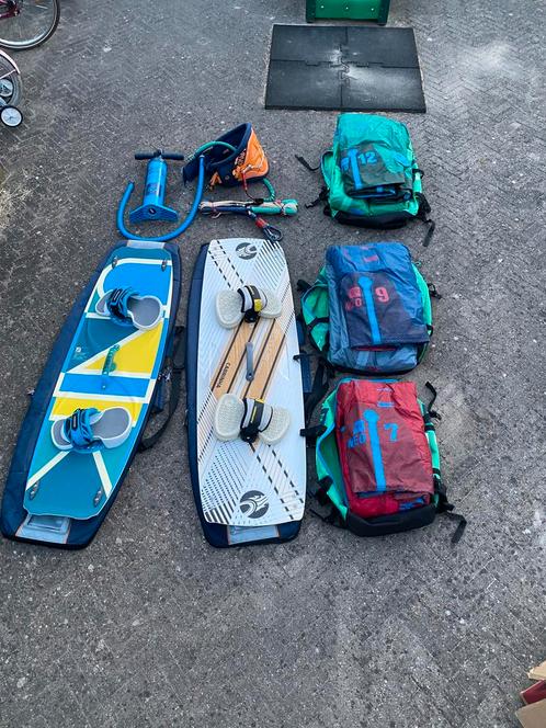 Ultieme en complete kitesurfset north/duotone  Neo + boards, Watersport en Boten, Kitesurfen, Zo goed als nieuw, Kitesurf-set