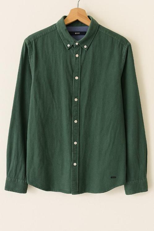 Net overhemd, petrolgroen, Large, zeer goed, Merk Suit Dilan, Kleding | Heren, Overhemden, Zo goed als nieuw, Halswijdte 39/40 (M)