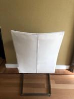 Witleren slede stoelen Bert Plantagie, Huis en Inrichting, Stoelen, Ophalen, Gebruikt, Wit, Metaal