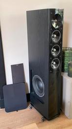 Erg nette Jamo S608 speakers, Ophalen of Verzenden, Zo goed als nieuw, 120 watt of meer, Front, Rear of Stereo speakers