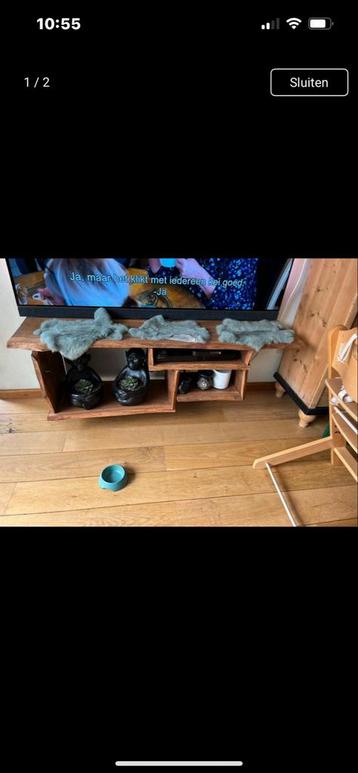 BIEDEN Boomstam TV Meubel met Beugels beschikbaar voor biedingen