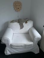 IKEA Ektorp stoel met witte hoes, Huis en Inrichting, Fauteuils, Ophalen of Verzenden, Gebruikt, Stof, 75 tot 100 cm