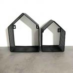 2 wandplankjes huisjes metaal, Huis en Inrichting, Woonaccessoires | Wandplanken en Boekenplanken, Ophalen of Verzenden, Zo goed als nieuw
