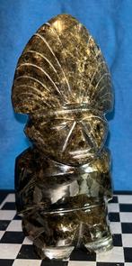 Inca beeldje uit Goud Obsidiaan gehouwen (13x6x5,5cm), Ophalen of Verzenden, Gebruikt, Mens