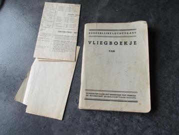 Vliegboekje burgerlijke luchtvaart, 1948. beschikbaar voor biedingen