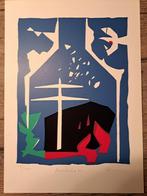 Zeefdruk Piet Schoenmakers, Antiek en Kunst, Ophalen of Verzenden