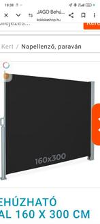 Jago uittrekbare zijluifel 160x300 antraciet, Ophalen, Overige materialen, Nieuw, 200 cm of meer