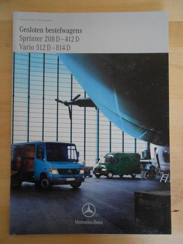 Mercedes Sprinter / Vario Brochure 1998 – 208 t/m 814 beschikbaar voor biedingen