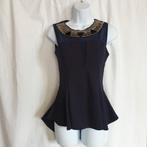 Gaaf dames shirt met schootje mt S/M merk Azara Paris, Kleding | Dames, Maat 38/40 (M), Blauw, ., Ophalen of Verzenden