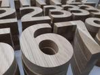 Houten huisnummer, Minder dan 25 mm, Eiken, Overige typen, Nieuw