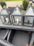 3 buitenlampen Jan des Bouvrie, Ophalen, Netvoeding, 50 tot 250 watt, Wandlamp