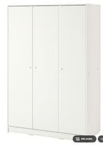 Kleppstad kledingkast ikea wit drie deuren, Ophalen, Gebruikt, 100 tot 150 cm, Met hangruimte