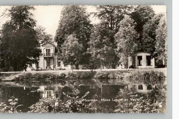 Maarssen Huize Leeuw en Vecht st 1960, Verzamelen, Ansichtkaarten | Nederland, Gelopen, Utrecht, 1940 tot 1960, Ophalen of Verzenden