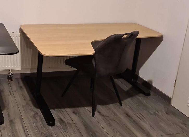 Ikea Bekant Hoekbureau Links - 160x110cm, Huis en Inrichting, Bureaus, Zo goed als nieuw, Bureau, In hoogte verstelbaar, Ophalen