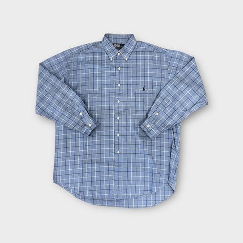 Ralph Lauren heren overhemd maat L, Kleding | Heren, Overhemden, Gedragen, Halswijdte 41/42 (L), Blauw, Ophalen of Verzenden