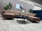 ZGAN Industriële Eco Lederen Cognac U-Bank / Hoekbank, Huis en Inrichting, Banken | Bankstellen, Ophalen, -, -, Hoekbank
