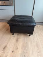 DeSede DS zwart leren design poef, hocker, voetensteun., Huis en Inrichting, Ophalen, Vierkant, Leer, Zo goed als nieuw
