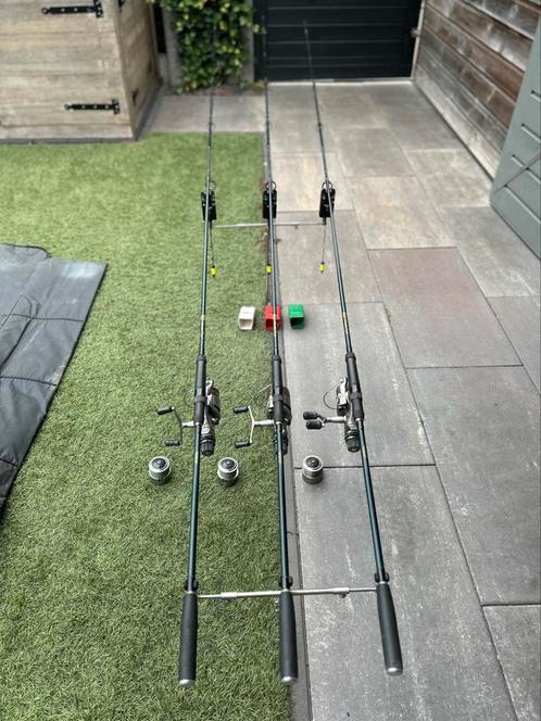 Karper hengels set, Watersport en Boten, Hengelsport | Karpervissen, Zo goed als nieuw, Complete set, Ophalen