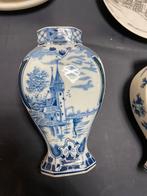 Delfts Blauw Vaasje met Kasteel, Ophalen of Verzenden