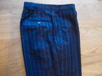 zgan heren pantalon maat 44 donkerblauw met krijtstreep, Kleding | Heren, Kostuums en Colberts, Blauw, Ophalen of Verzenden, Zo goed als nieuw