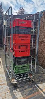 Rolcontainer inclusief 8 diverse kratten, Ophalen, Overige typen