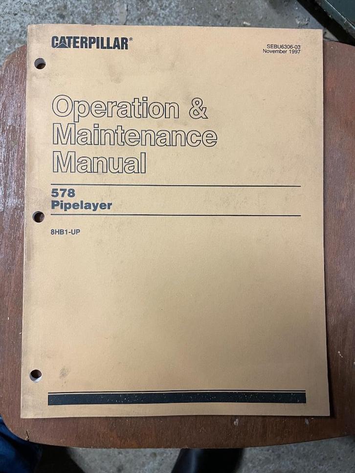 Caterpillar 578 pipenlegger, Boeken, Auto's | Folders en Tijdschriften, Nieuw, Overige merken, Ophalen of Verzenden