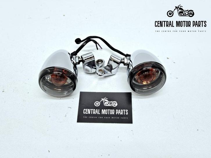 Chromen Knipperlicht voorkant voor Dyna, Motoren, Onderdelen | Harley-Davidson, Gebruikt, Ophalen of Verzenden