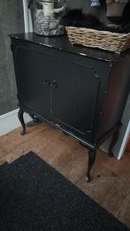Zwart Brocante TV Kastje, Huis en Inrichting, Kasten | Buffetkasten, Ophalen, Gebruikt, 50 tot 100 cm, Minder dan 100 cm
