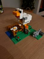 Lego Minecraft De Kippenschuur 21140 - Compleet met doos!, Ophalen of Verzenden, Zo goed als nieuw, Complete set, Lego