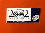 Sticker UCI WK Veldrijden Heusden - Zolder 2002, Ophalen of Verzenden, Zo goed als nieuw, Sport