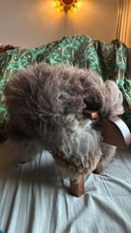 Ali MacKay footstool voetenbankje hout en schapenvacht, Ophalen of Verzenden