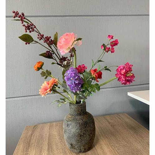 Bloemenvaas Beton, Huis en Inrichting, Woonaccessoires | Vazen, Nieuw, Overige kleuren, Minder dan 50 cm, Steen, Ophalen of Verzenden