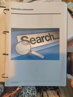 Opleiding Particulier Onderzoeker, Ophalen of Verzenden, Beta, Zo goed als nieuw, HBO