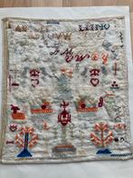 Antieke merklap, Antiek en Kunst, Antiek | Kleden en Textiel, Ophalen of Verzenden