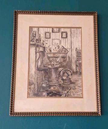  tekening van Waalko Jans Dingemans Sr. (1873–1925)  beschikbaar voor biedingen