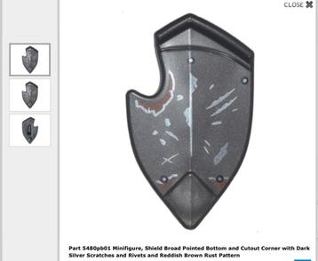 Lego Lord of the Rings Orc Schild  / Shield Painted NIEUW beschikbaar voor biedingen