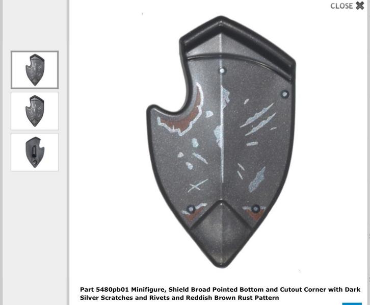 Lego Lord of the Rings Orc Schild  / Shield Painted NIEUW, Kinderen en Baby's, Speelgoed | Duplo en Lego, Nieuw, Lego, Complete set