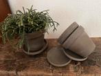 Terra-cotta potjes, Tuin en Terras, Bloempotten, Rond, Ophalen of Verzenden, Zo goed als nieuw, Aardewerk
