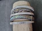 Brede grijs armband armbanden dc nuggets (voor goed doel), Ophalen of Verzenden, Nieuw, Grijs, Overige materialen