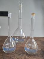 3 Volumetrische maatkolven - 250 ml & 1000 ml (Schott DURAN), Ophalen of Verzenden, Gebruikt