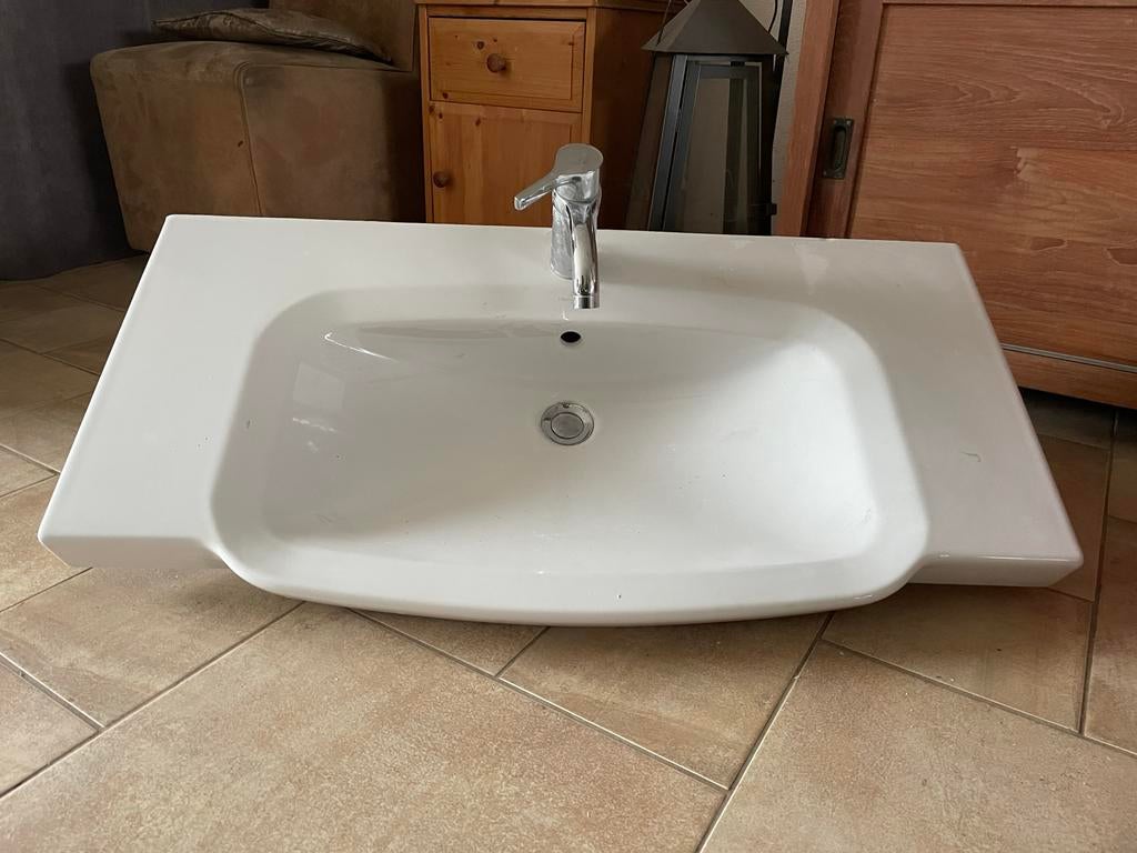 Wastafel met kast - Badkamer opberger, Huis en Inrichting, Badkamer | Badkamermeubels, Ophalen, Minder dan 50 cm, Gebruikt, Minder dan 100 cm