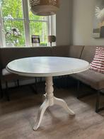 Ronde eettafel, Huis en Inrichting, Tafels | Eettafels, Ophalen, 100 tot 150 cm, Rond, Zo goed als nieuw