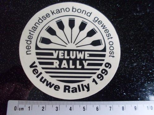 ruit sticker veluwe rally 1999 logo ned kano bond oost, Verzamelen, Stickers, Zo goed als nieuw, Sport, Verzenden