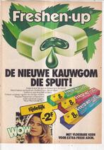 Retro reclame 1977 Freshen Up kauwgom met frisheid, Verzamelen, Retro, Overige typen, Ophalen of Verzenden